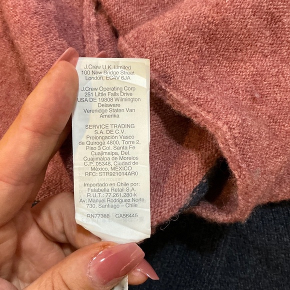 Madewell Kent Colorblock Cardigan XS | Alpaca Wool Blend Open Front Sweater - Picture 8 of 8